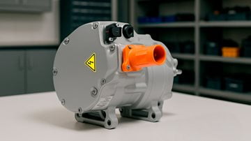 High voltage e compressor