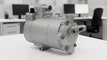 Low voltage e compressor